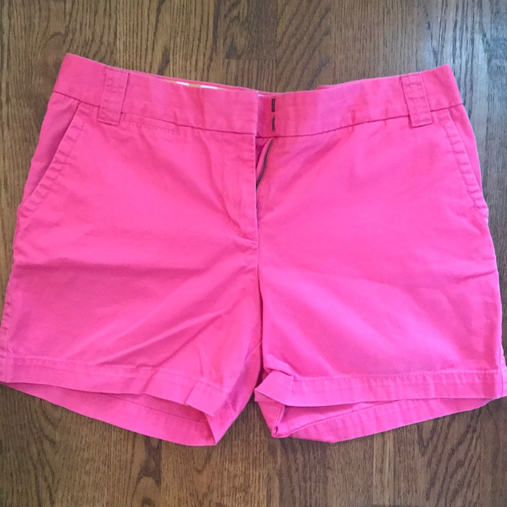 J.Crew Chino Shorts hot pink size 10